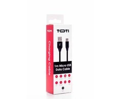 SEEK TOTI USB A to Micro USB, 1m Braided cable 2A, Juodas