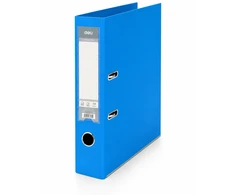 Segtuvas Deli Lever Arch A4, 50 mm, PP/PP, ryškiai mėlynos spalvos