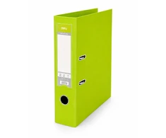 Segtuvas Deli Lever Arch A4, 70 mm, PP/PP, ryškiai žalios spalvos