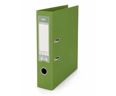 Segtuvas Deli Lever Arch A4, 70 mm, PP/PP, žalios spalvos