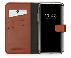 Selencia natūralios odos atverčiamas dėklas, skirtas iPhone 11 – šviesiai rudas