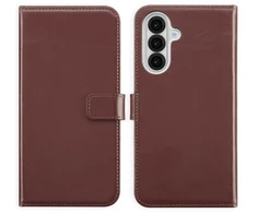 Selencia natūralios odos atverčiamas dėklas, skirtas Samsung Galaxy A36 / A56 – rudas