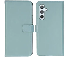 Selencia natūralios odos atverčiamas dėklas, skirtas Samsung Galaxy A54 (5G) – Air Mėlyna