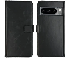 Selencia natūralios odos atverčiamas dėklas, skirtas Google Pixel 8 Pro – juodas