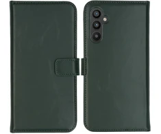 Selencia natūralios odos atverčiamas dėklas, skirtas Samsung Galaxy A34 (5G) – žalias