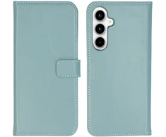 Selencia natūralios odos atverčiamas dėklas, skirtas Samsung Galaxy A35 – Air Mėlyna