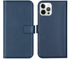 Selencia natūralios odos atverčiamas dėklas, skirtas iPhone 12 (Pro) – Mėlynas