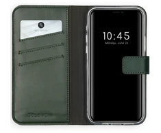 Selencia natūralios odos atverčiamas dėklas, skirtas iPhone 12 (Pro) – žalias