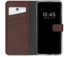 Selencia natūralios odos atverčiamas dėklas, skirtas iPhone 13 Mini – rudas