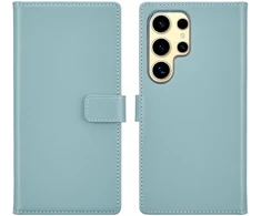 Selencia natūralios odos atverčiamas dėklas, skirtas Samsung Galaxy S25 Ultra – Air Mėlyna