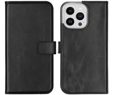 Selencia natūralios odos atverčiamas dėklas, skirtas iPhone 14 Pro Max – Juodas