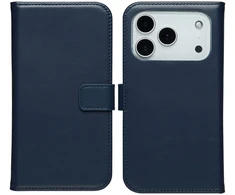 Selencia natūralios odos atverčiamas dėklas, skirtas iPhone 17 Pro Max – Mėlynas