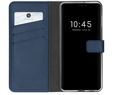 Selencia natūralios odos atverčiamas dėklas, skirtas iPhone 13 Pro – Mėlynas