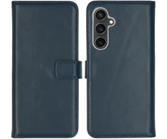 Selencia natūralios odos atverčiamas dėklas, skirtas Samsung Galaxy S23 FE – Mėlynas