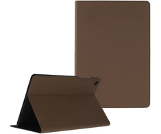 Selencia Riva atverčiamas dėklas, skirtas Samsung Galaxy Tab A11 Plus – Mocha Brown