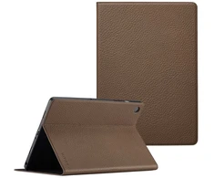 Selencia Riva atverčiamas dėklas, skirtas Samsung Galaxy Tab A9 Plus – Mocha Brown