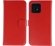 Selencia tikros odos atverčiamas dėklas, skirtas Fairphone 6 / 6+ – Raudonas