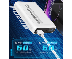 SENDEM PH82 maitinimo blokas 20000 mAh | 2.4A | LED | Balta