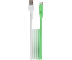 Setty laidas USB – USB-C 1,5 m 3A KGA-C-1.5320 mėtų ir baltos spalvos gradientas