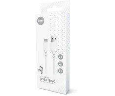 Setty laidas USB – USB-C 3,0 m 2A baltas NAUJAS