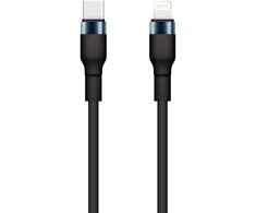 TelForceone "Setty" USB-C - "Lightning" kabelis 1 m 3A KSC-L-131 juodas
