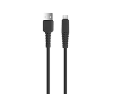TelForceone "Setty" USB - mikro kabelis 3 m 2A KSA-M-321 juodas