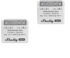 SHELLY EM Mini Gen4 energijos skaitikliai (2 vnt.)