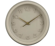 SIENINIS LAIKRODIS TING SKERSMUO 27CM MICA PILKAS 671715