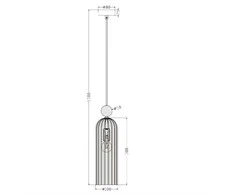 Pakabinamas šviestuvas Light_Presti Šviestuvas lubų Light Prestige Piega, 40 W, E14