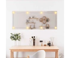 Sieninis veidrodis su LED lemputėmis, 40x100cm, stiklas