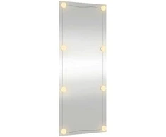 Sieninis veidrodis su LED lemputėmis, 40x100cm, stiklas