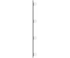 Sieninis veidrodis su LED lemputėmis, 50x80cm, stiklas