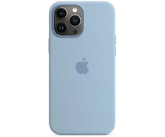Silikoninis dėklas „MagSafe“, skirtas iPhone 13 Pro Max – Mėlyna Fog