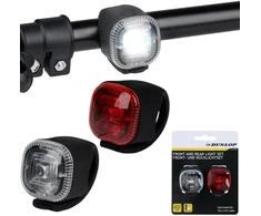 SILIKONINIŲ LED DVIRAČIO ŽIBINTŲ RINKINYS PRIEKINIS GALINIS DUNLOP 346199