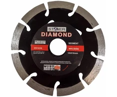 SILVER Sidabrinis Sidabrinis DEIMANTINIS DISKAS STONER 125mm SEGMENTINIS