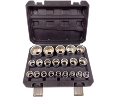 SILVER Sidabrinis Sidabrinis SPLINE galvučių rinkinys 21 vnt. 12-kampės 1/2″ 8-36mm