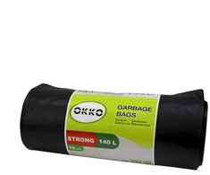 Šiukšlių maišai Okko Strong, 140 l, 10 vnt., 40MK