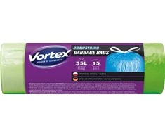 Šiukšlių maišai Vortex, 35 l, 15 vnt.