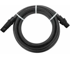 Siurbimo žarna su PVC jungtimis, juodos spalvos, 1", 7m, PVC