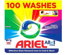Skalbimo kapsulės Ariel All-in-1 Color Clean&amp;Fresh,100 vnt
