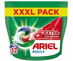 Ariel All-in-1 PODs +Extra Clean Power Skalbimo Kapsulės, 52 Skalb