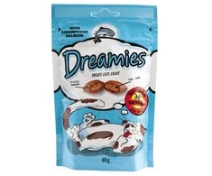 Skanėstai katėms Dreamies, su lašiša, 60 gr