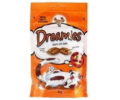 Skanėstai katėms Dreamies, su vištiena, 60 gr