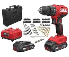 Skil Red Skil_Red Akumuliatorinis smūginis gręžtuvas 3021HC 20V 2x2Ah su priedais 100vnt