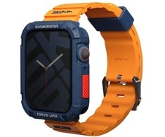 Skinarma apyrankė Shokku Apple Watch 45/44/42mm oranžinės spalvos