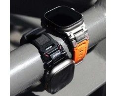 Skinarma apyrankė Titon Apple Watch Ultra 49mm juodos spalvos