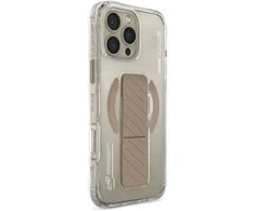 Skinarma dėklas Axon Apple iPhone 16 Pro 6.3" magnetinis įkrovimo ir laikymo stovas, šampano spalvos
