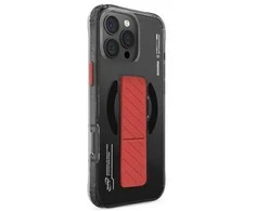 Skinarma dėklas Axon Apple iPhone 16 Pro Max 6.9" Magnetic Charging + Grip Stand juodos spalvos