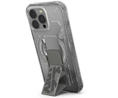 Skinarma dėklas Helio Apple iPhone 16 Pro 6.3″ Magnetic Charging + Grip Stand titanium