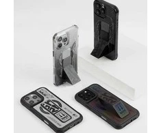 Skinarma dėklas Helio Apple iPhone 16 Pro Max 6.9" Magnetic Charging + Grip Stand juodos spalvos